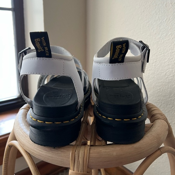 Dr. Martens Blaire Leather Sandals in White (EUC)!! - Picture 5 of 10